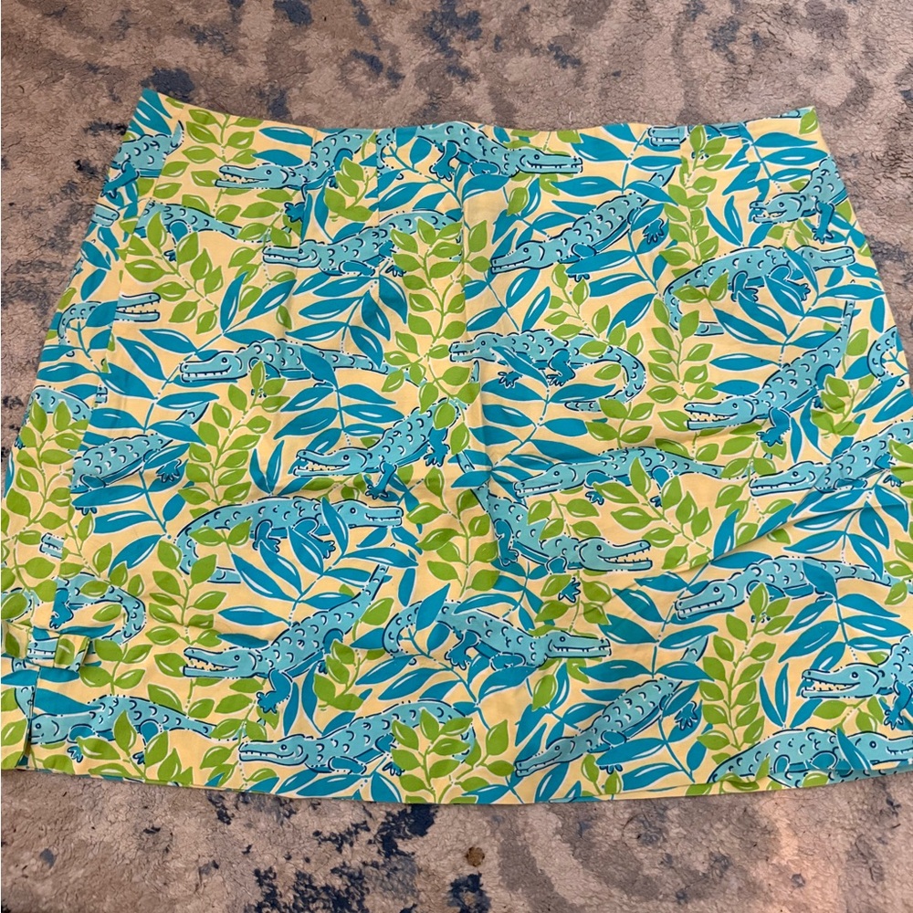 Lilly Pulitzer alligator skirt size 12